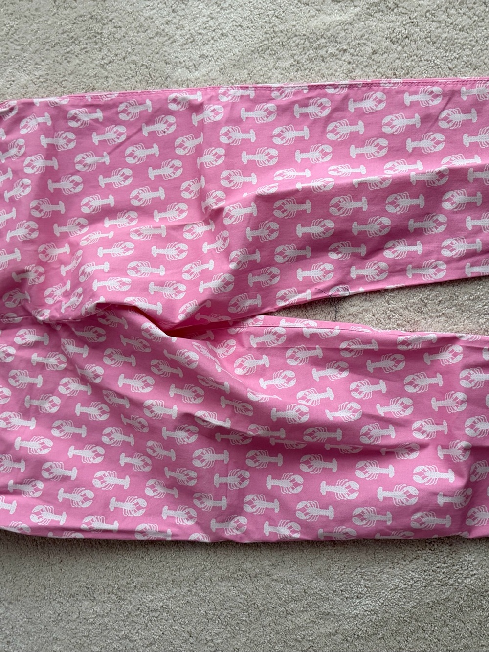 Crown & Ivy Pink Lobster Print Cropped Pants - Picture 3 of 7
